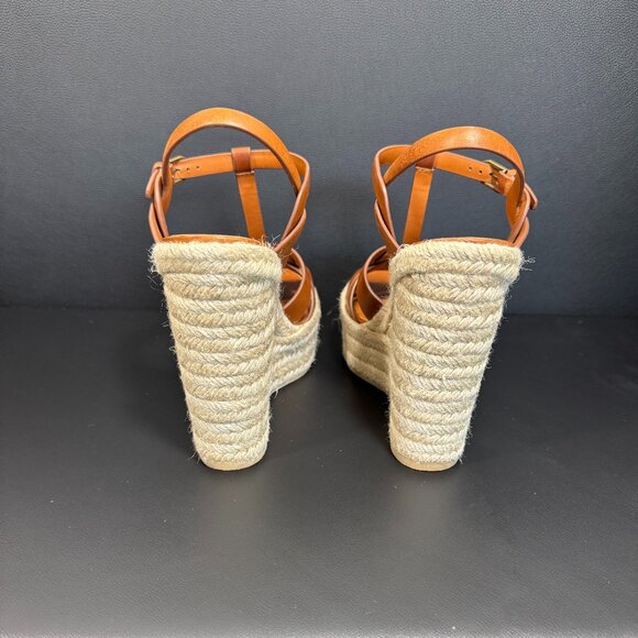 YSL Tribute Ambra Leather Espadrille - Size 38 - Picture 9 of 13